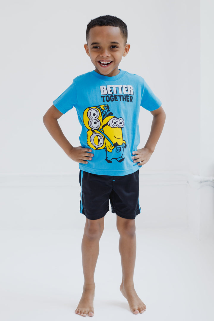 Despicable Me Minions T-Shirt and Mesh Shorts Outfit Set