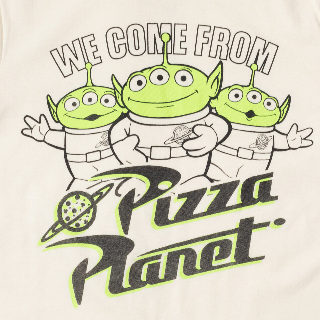 Toy Story Boys' 2-Pack Short Sleeve Graphic T-Shirts Aliens Gray White