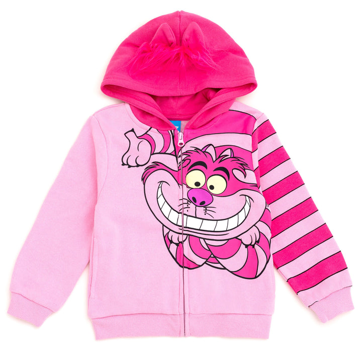 Disney Alice in Wonderland Cheshire Cat Fleece Zip Up Cosplay Hoodie