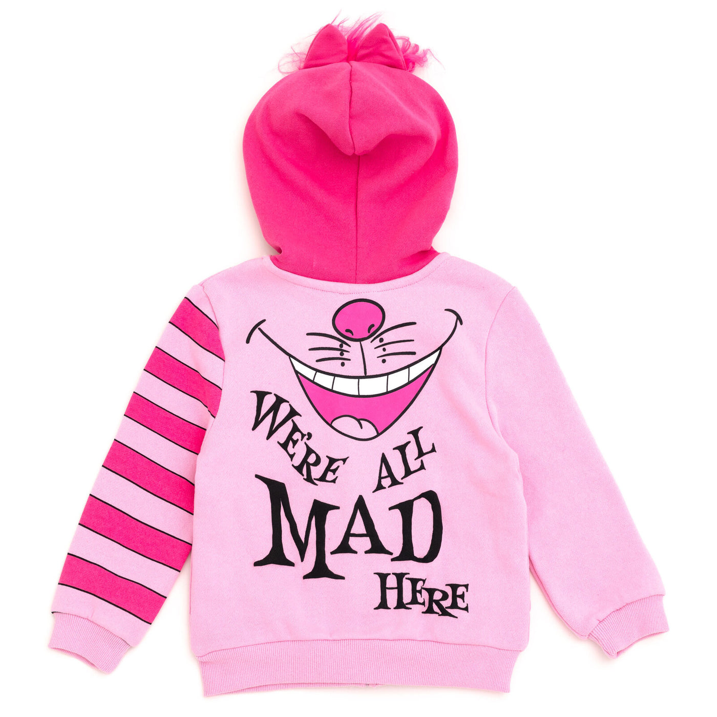 Disney Alice in Wonderland Cheshire Cat Fleece Zip Up Cosplay Hoodie