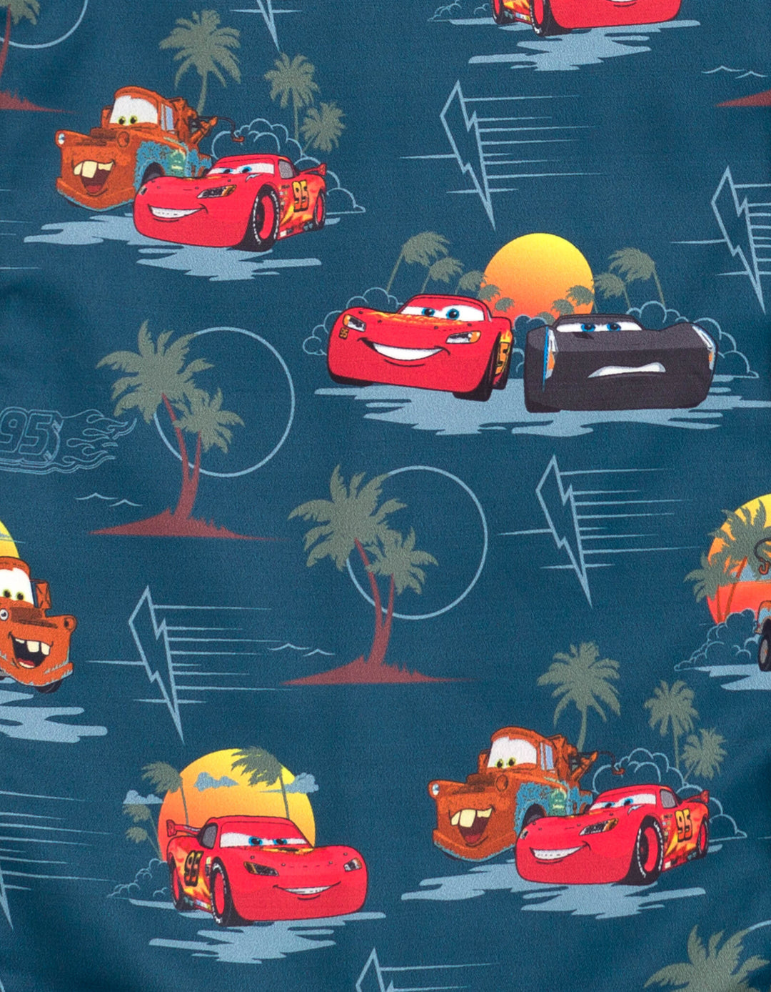 Disney Cars Hawaiian Button Down Dress Shirt