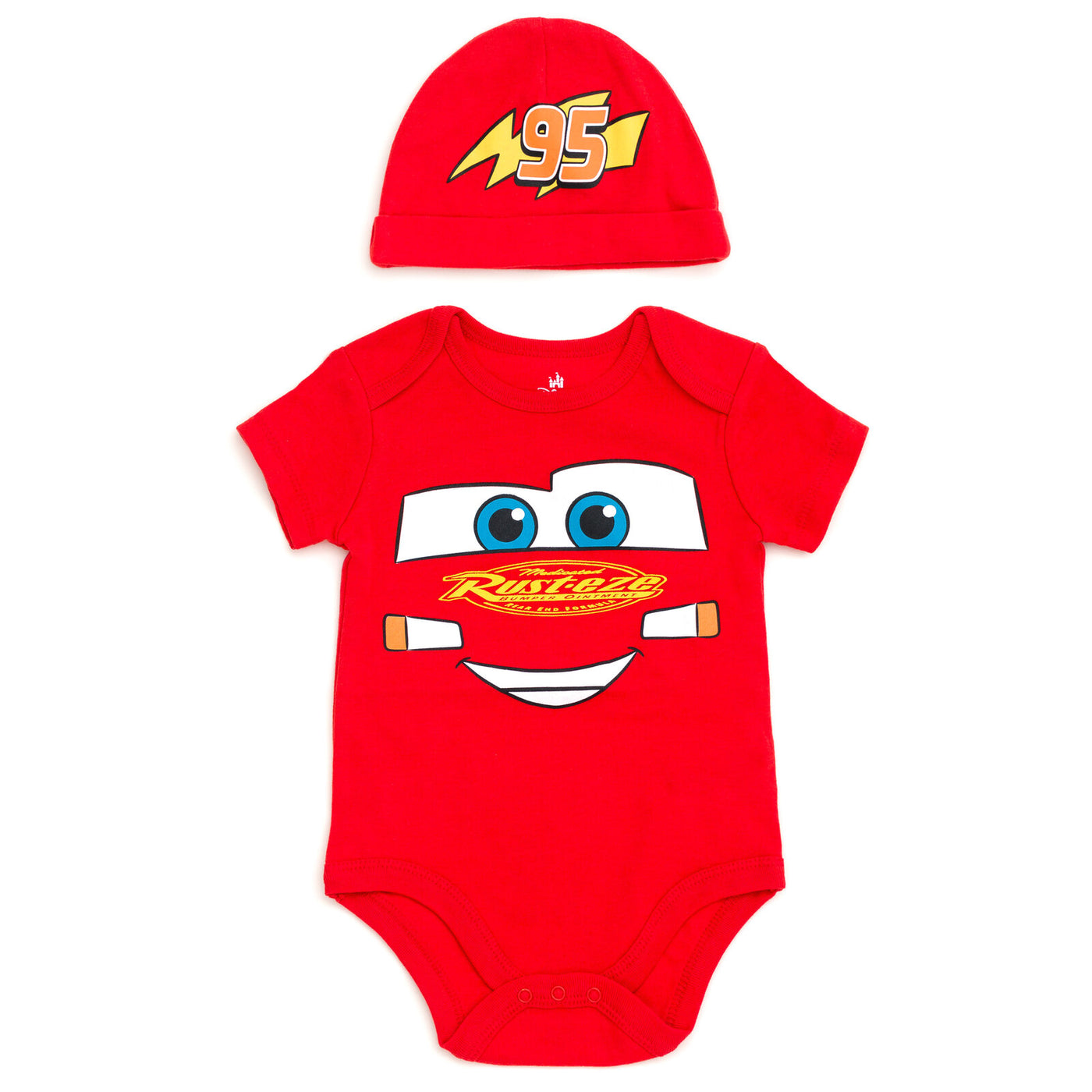 Disney Cars Lightning McQueen Cosplay Bodysuit and Hat Set