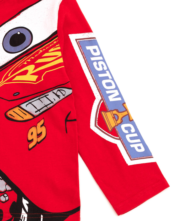 Disney Cars Lightning McQueen Hooded Long Sleeve T-Shirt