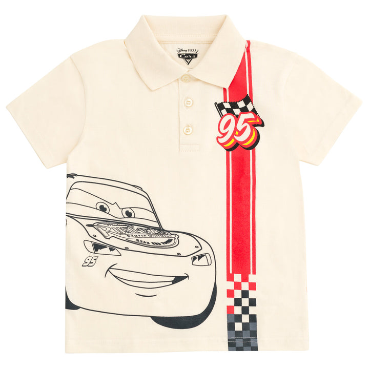 Disney Cars Lightning McQueen Polo Shirt and Shorts Outfit Set