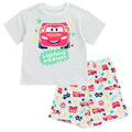 Disney Cars Lightning McQueen Waffle Knit T-Shirt and Shorts Outfit Set