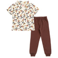 Disney Cars Mickey Mouse Polo Shirt and Fleece Jogger Pants Outfit Set