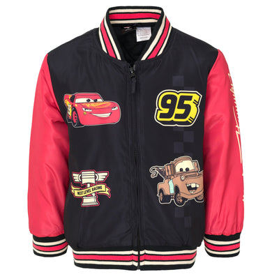 Disney Cars Zip Up Varsity Bomber Jacket