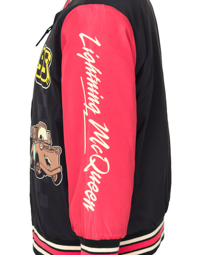 Disney Cars Zip Up Varsity Bomber Jacket