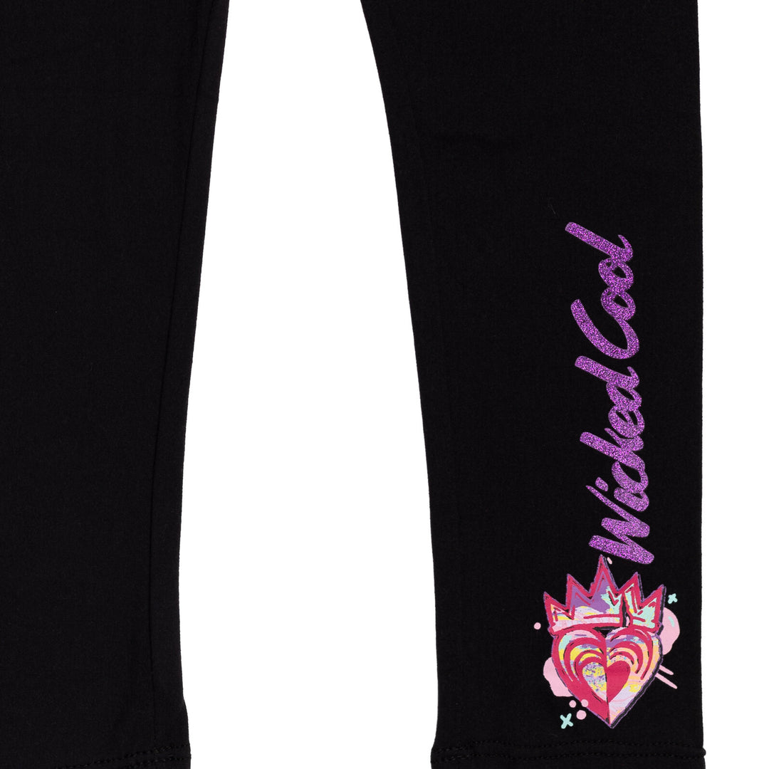 Descendants Knotted Long Sleeve Graphic T-Shirt & Leggings Set