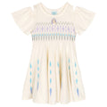 Disney Frozen Elsa Girls Square Neck Skater Dress Toddler to Big Kid