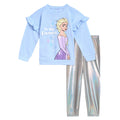 Disney Frozen Queen Elsa Fleece Sweatshirt and Leggings Outfit Set