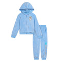 Disney Frozen Queen Elsa Velour Zip Up Hoodie and Jogger Pants Outfit Set