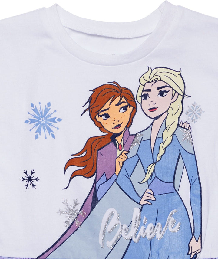 Vestido de manga corta de tul de Disney Frozen