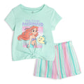 Disney Girls T-Shirt and Gauze Shorts Outfit Set Toddler to Big Kid