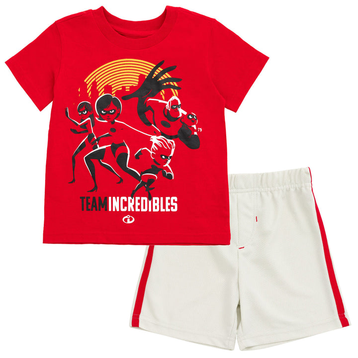 Disney Incredibles T-Shirt and Mesh Shorts Outfit Set