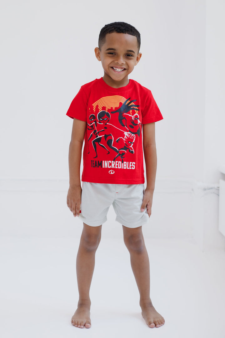 Disney Incredibles T-Shirt and Mesh Shorts Outfit Set