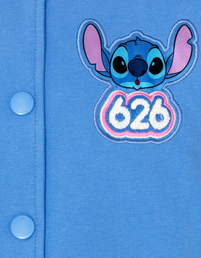 Disney Lilo & Stitch French Terry Varsity Bomber Jacket