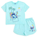 Disney Lilo & Stitch Stitch French Terry T-Shirt and Shorts Outfit Set