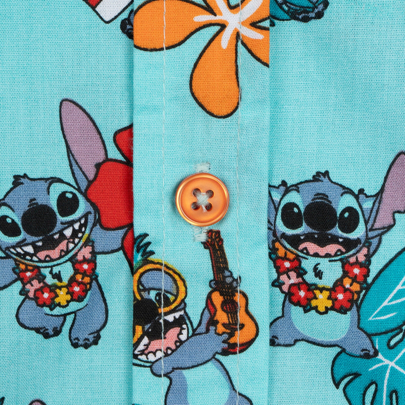 lilo dress shirt Disney Lilo & Stitch Hawaiian Button Down Dress Shirt 14-16