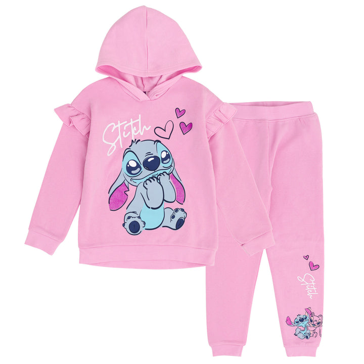 Disney Lilo & Stitch Pullover Hoodie and Jogger Pants Outfit Set