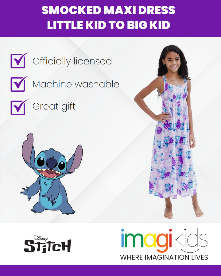 Disney Lilo & Stitch Smocked Maxi Dress