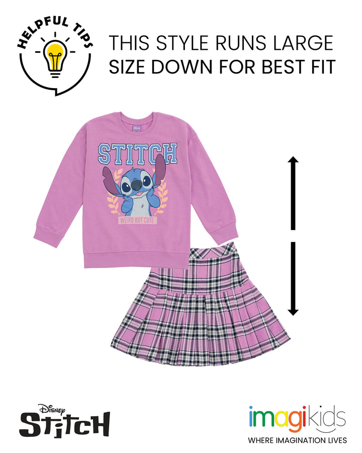 Disney Lilo & Stitch Stitch Fleece Sweatshirt and Skirt