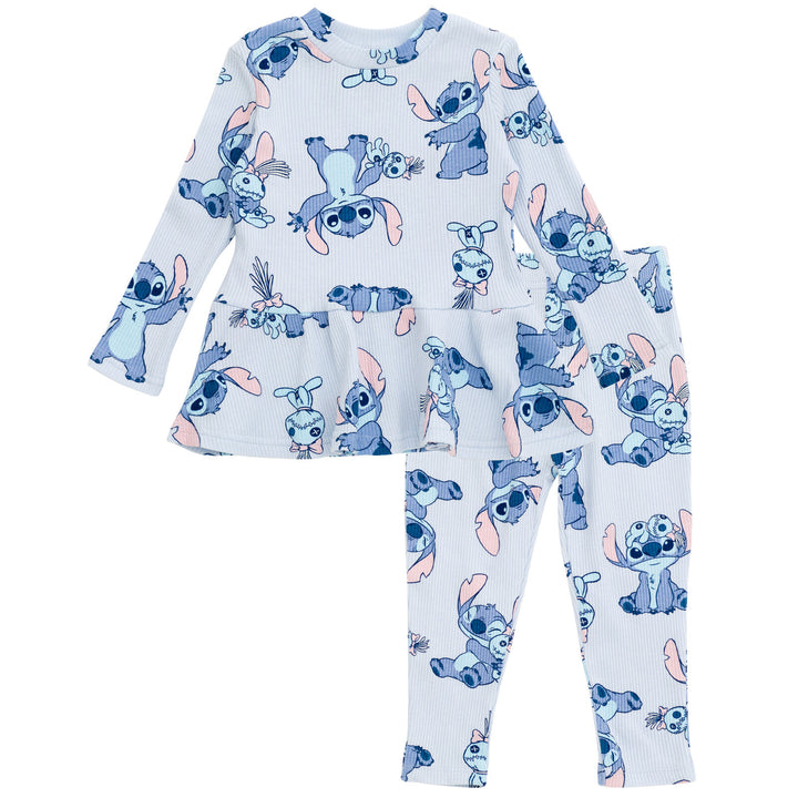 Disney Lilo & Stitch Stitch Peplum T-Shirt and Pants Outfit Set