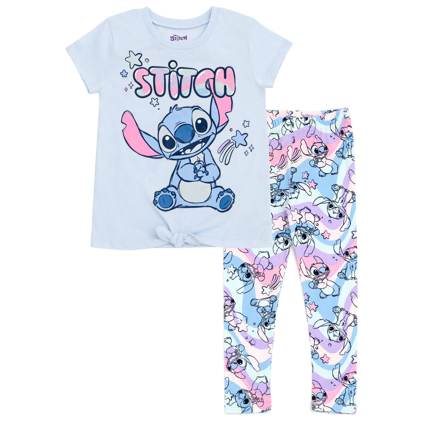 Disney Lilo & Stitch Stitch T-Shirt and Leggings Outfit Set