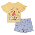 Disney Lilo & Stitch Winnie the Pooh Disney Classics Princess Little Mermaid T-Shirt and Chambray Shorts Outfit Set