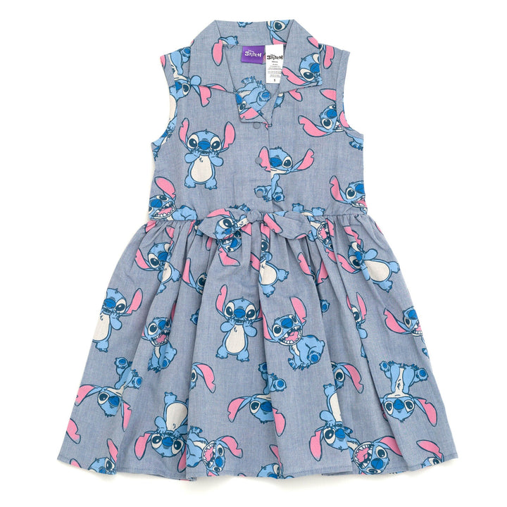 Disney Lilo & Stitch Chambray Skater Dress - imagikids