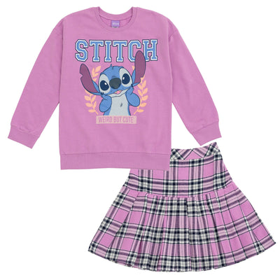 Disney Lilo & Stitch Stitch Fleece Sweatshirt and Skirt - imagikids