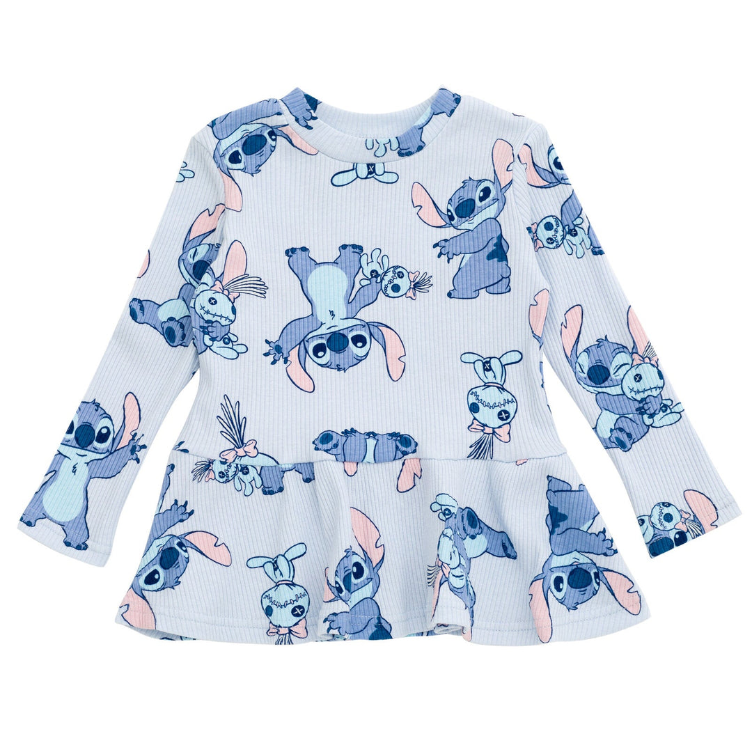 Disney Lilo & Stitch Stitch Peplum T - Shirt and Pants Outfit Set - imagikids