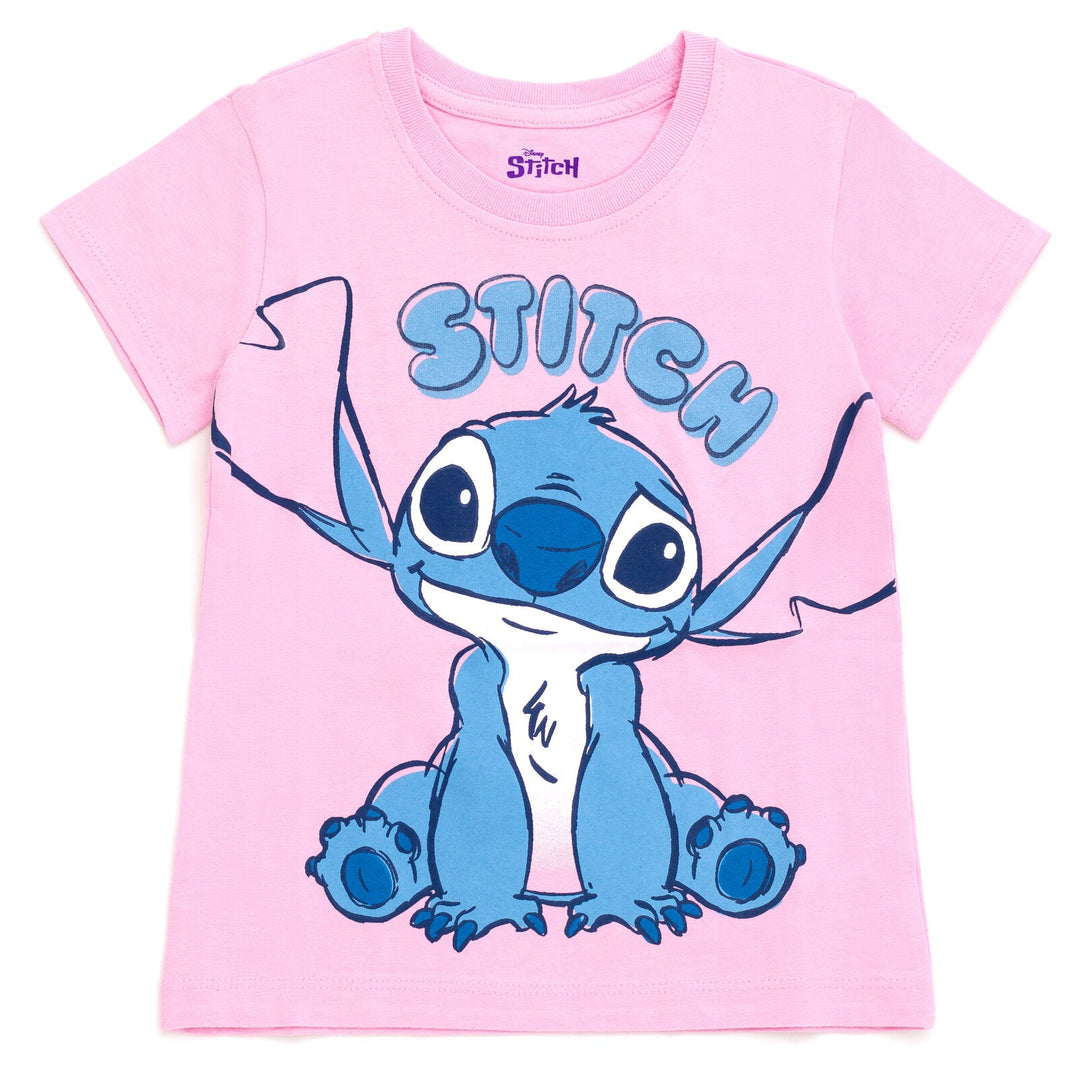 Disney Lilo & Stitch Stitch T - Shirt and Bike Shorts Outfit Set - imagikids