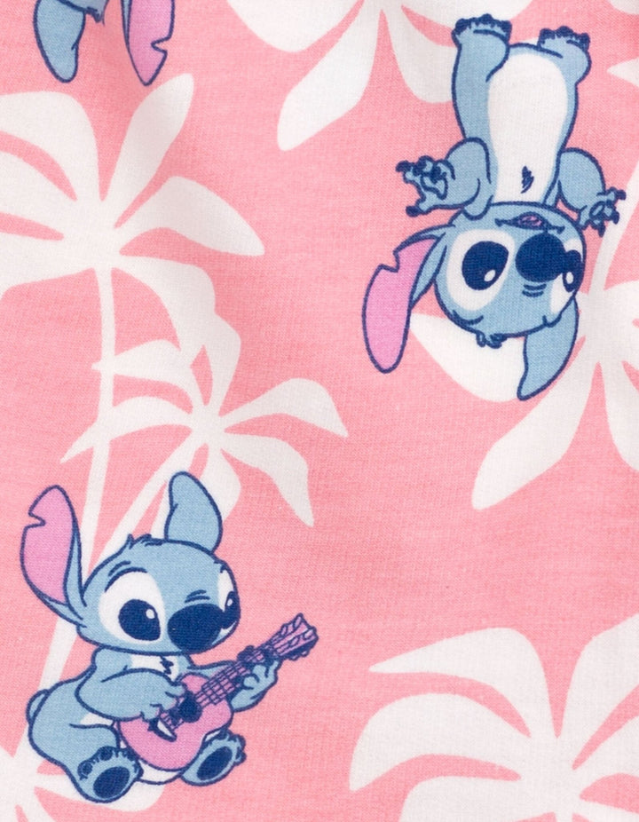 Disney Lilo & Stitch Stitch Tank Top and French Terry Shorts Outfit Set - imagikids