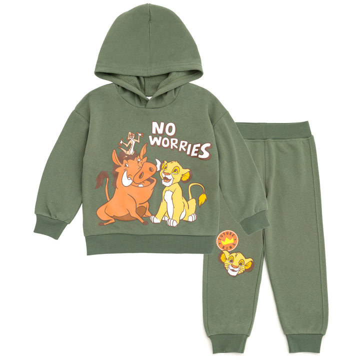 Disney Lion King Fleece Pullover Hoodie and Jogger Pants Outfit Set