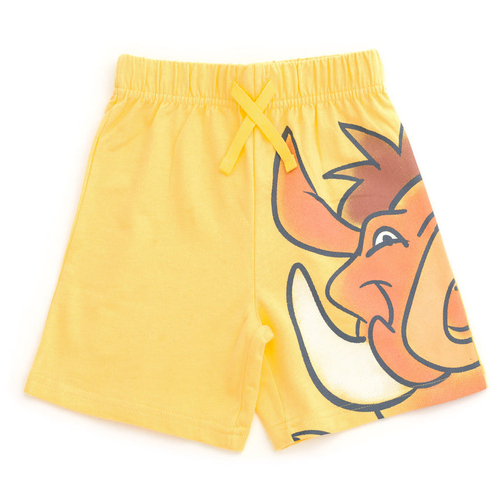 Disney Lion King Hooded T-Shirt and French Terry Shorts Outfit Set