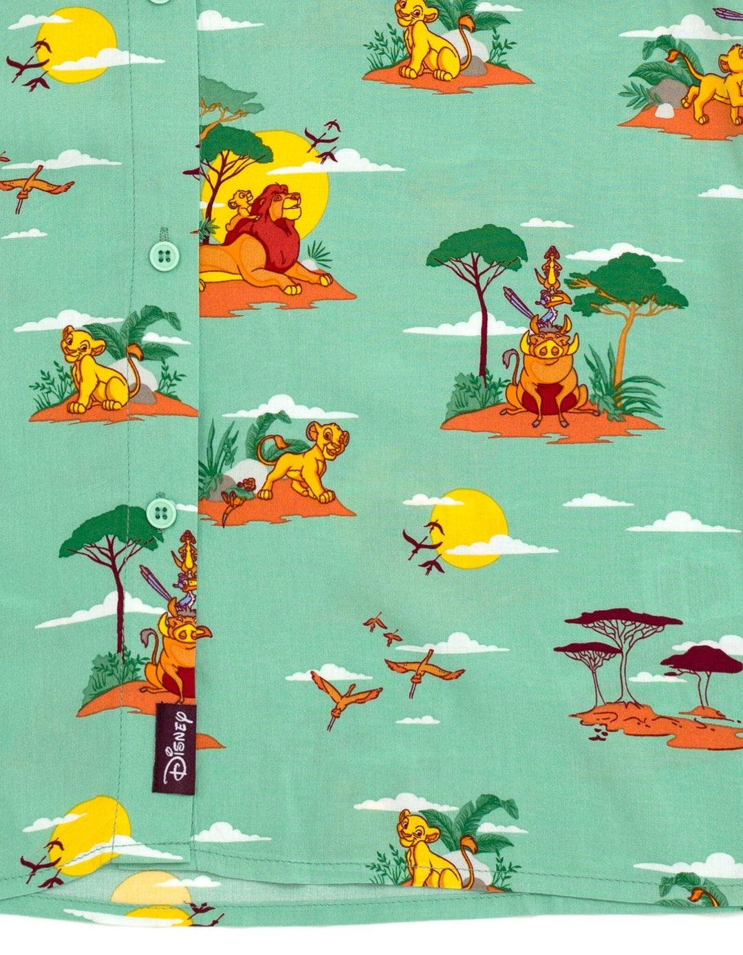 Disney Lion King Matching Family Hawaiian Button Down Dress Shirt - imagikids