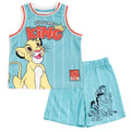 Disney Lion King Mesh Jersey Athletic Tank Top and Basketball Shorts Outfit Set