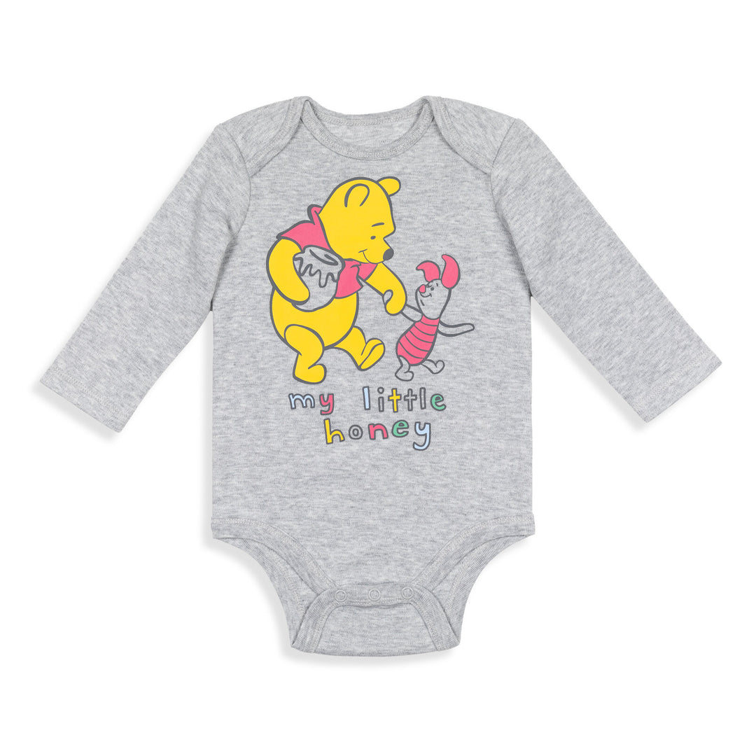 Winnie the Pooh 5 Pack Long Sleeve Bodysuit