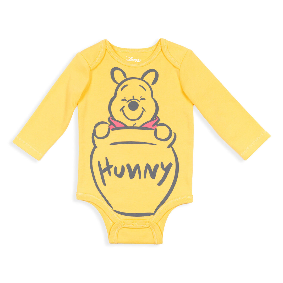 Winnie the Pooh 5 Pack Long Sleeve Bodysuit