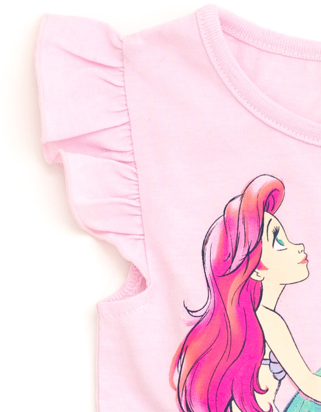 open lace back dress Disney Princess Toddler Girl Ariel Childlike Ruffle Flutter-sleeve Dre main image 0