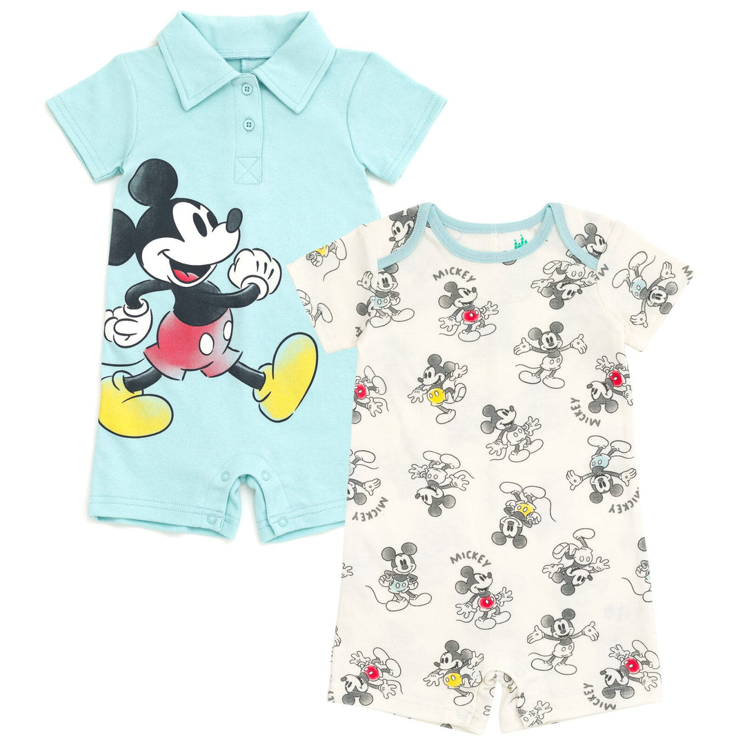 Disney Mickey Mouse 2 Pack Rompers - imagikids