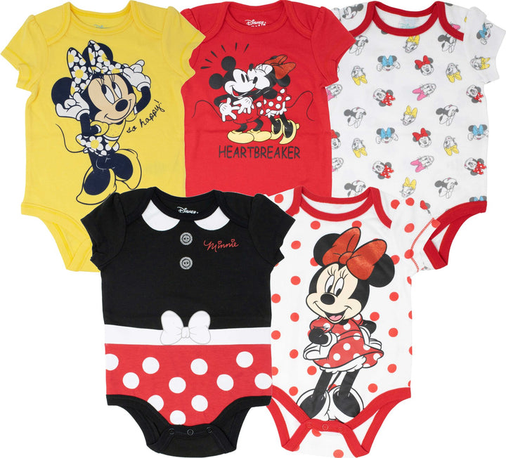 Disney Mickey Mouse 5 Pack Bodysuits