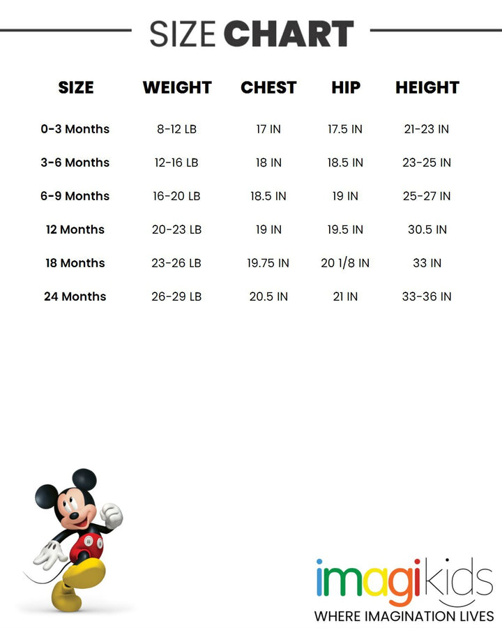 Disney Mickey Mouse 5 Pack Bodysuits