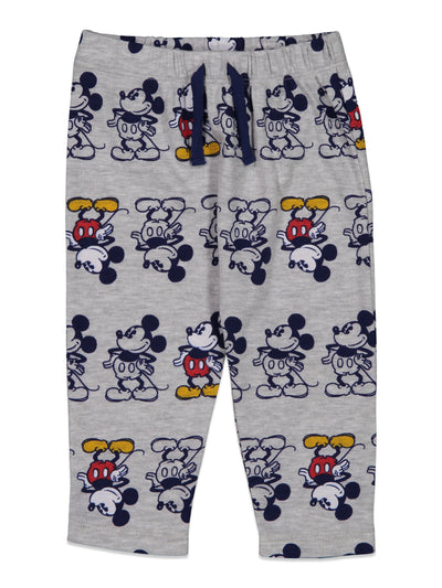 Conjunto de 4 piezas de Mickey Mouse: mono, camiseta, pantalones