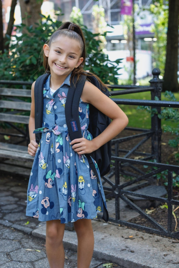 Disney Mickey Mouse Chambray Skater Dress - imagikids