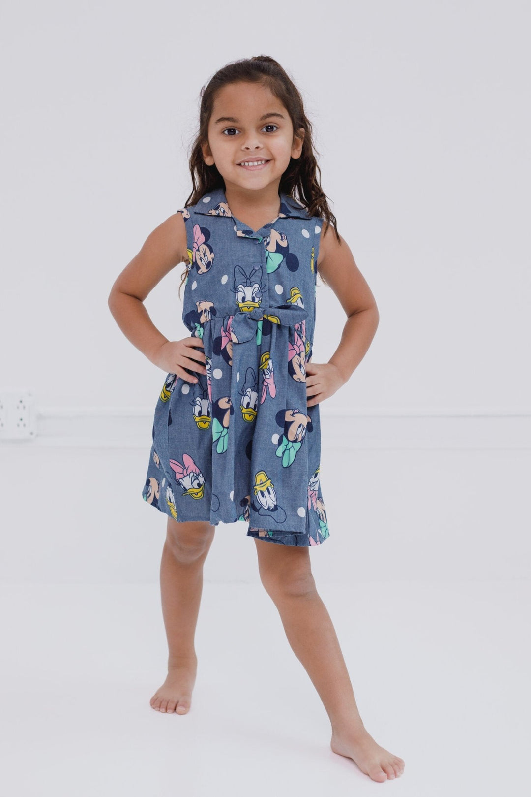 Disney Mickey Mouse Chambray Skater Dress - imagikids