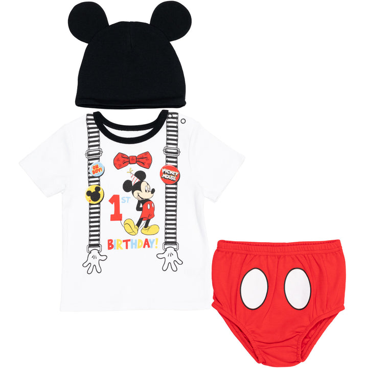 Disney Mickey Mouse Cosplay Graphic T-Shirt & Cosplay Diaper Cover