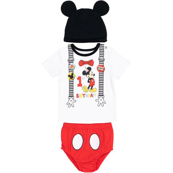 Disney Mickey Mouse Cosplay Graphic T-Shirt & Cosplay Diaper Cover