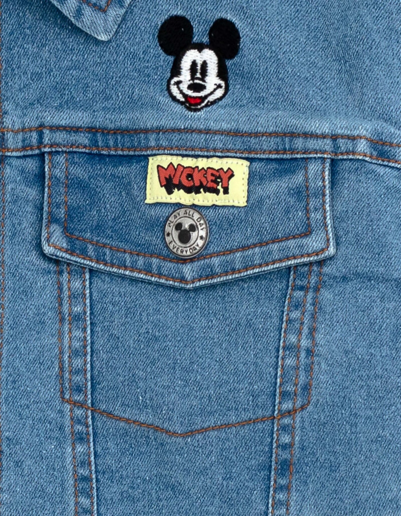 Disney Mickey Mouse Denim Jacket Overalls Shortalls Pants Infant to Big Kid